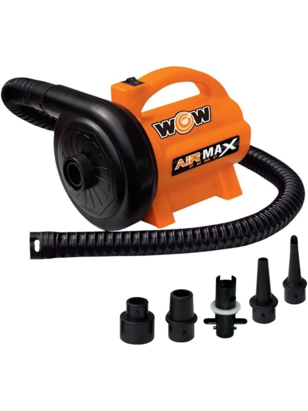 High-Power 120V Electric Air Pump - 600 L/min Inflator with 5 Adapters